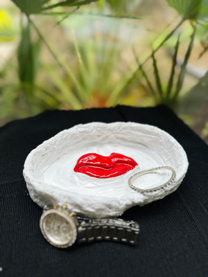 Red Lips – Handmade Clay Dish